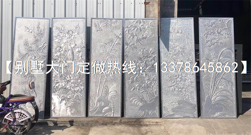 别墅大门雕刻封板-图片