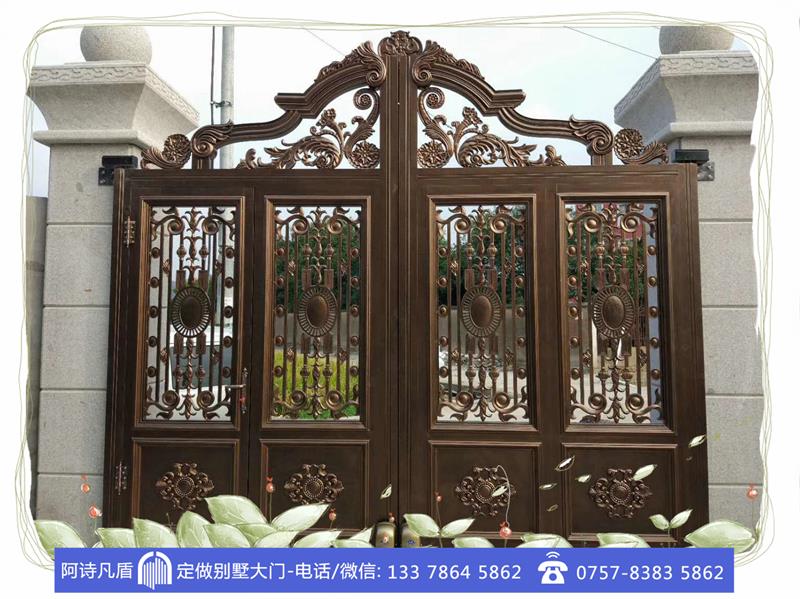 农村自建房大门,人声鼎沸联排别墅大门图片