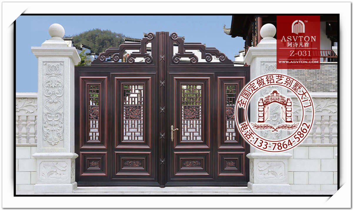 别墅围墙大门,百无聊赖院子大门图片大全