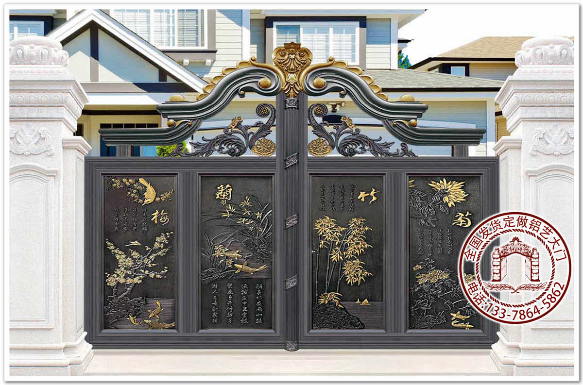 别墅大门无可比拟的围墙院子浪漫搭配