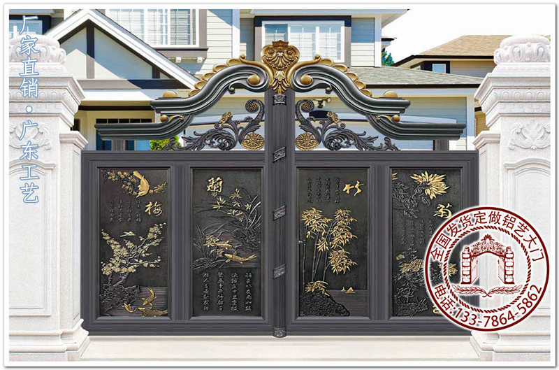 别墅大门图片校园小区款式的选搭