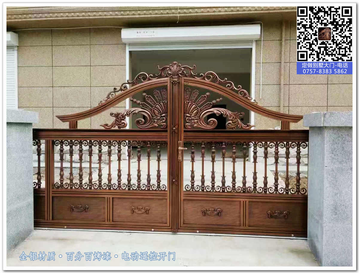 农村气派豪华大门 雨棚别墅围墙大门和护栏A001