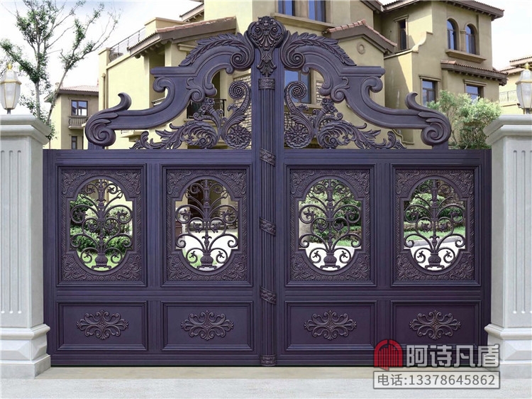 农村别墅大门对开门铝艺大门庭院别墅大门 K-45451别墅大门