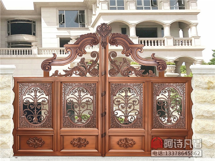 农村别墅大门对开门铝艺大门庭院别墅大门 K-45451别墅大门