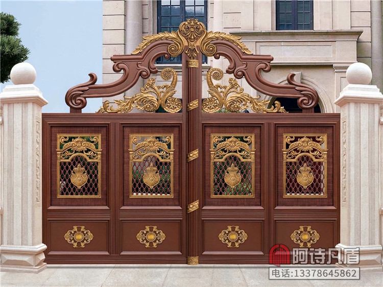 农村别墅大门对开门铝艺大门庭院别墅大门 K-45451别墅大门