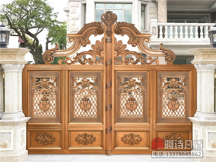 农村别墅大门对开门铝艺大门庭院别墅大门 K-45451别墅大门